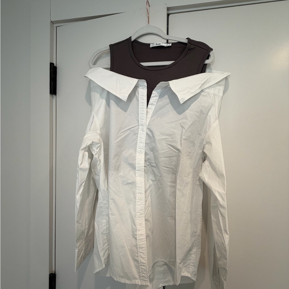 Stylish White and Black Women's Top